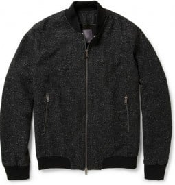 Lot78 Wool-blend Tweed Bomber Jacket