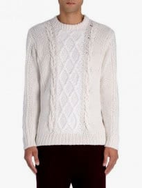 Pringle Of Scotland Cashmere Argyle Aran Knit