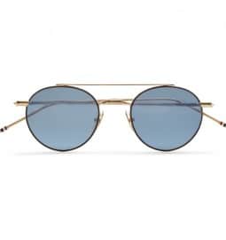 Thom Browne Round-frame Metal Sunglasses