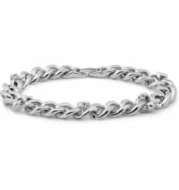 Alexander Mcqueen Silver-plated Skull Chain Bracelet