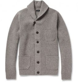 J.crew Shawl-collar Lambswool Cardigan