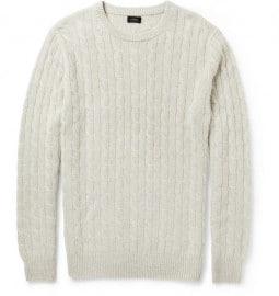 J.crew Cable-knit Cashmere Sweater