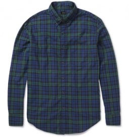 J.crew Check Cotton Button-down Collar Shirt