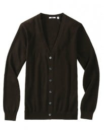 Uniqlo Men Extra Fine Merino V Neck Cardigan