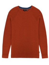 Ted Baker Crewe Basket Stitch Crew Neck