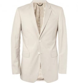 Burberry London Stone Slim-fit Cotton Blazer