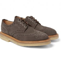Mark Mcnairy Crepe-sole Suede Wingtip Brogues