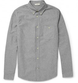 Nn.07 Derek Polka-dot Cotton Oxford Shirt