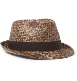 Paul Smith Shoes & Accessories Woven Straw Fedora Hat