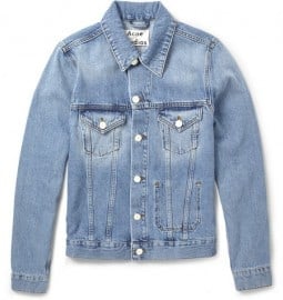 Acne Studios Jam Slim-fit Washed-denim Jacket