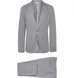 Ann Demeulemeester Unstructured Woven-cotton Suit