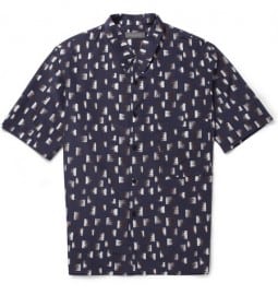 Christophe Lemaire Oversized Printed Silk And Cotton-blend Shirt