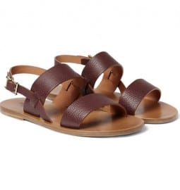 Valentino Textured-leather Sandals