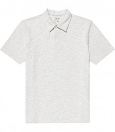 Reiss Inferno Short Sleeve Melange Polo White