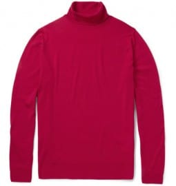 John Smedley Belvoir Rollneck Merino Wool Sweater