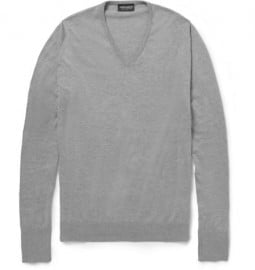 John Smedley Brock V-neck Sea Island Cotton Sweater