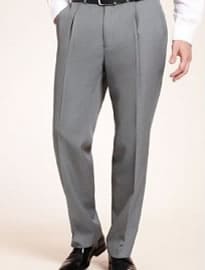 Crease Resistant Active Waistband Single Pleat Trousers