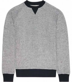 Reiss Maria Contrast Trim Sweatshirt Navy