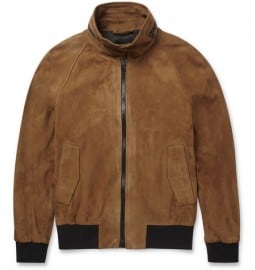 Ami Suede Bomber Jacket