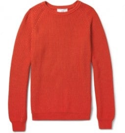 Ami Ribbed-knit Cotton Sweater