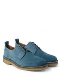 Ami Crepe-soled Suede Derby Shoes