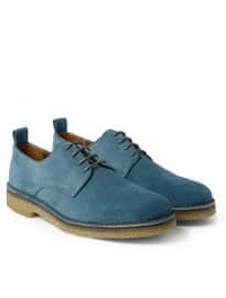 Ami Crepe-soled Suede Derby Shoes