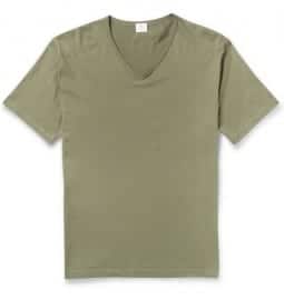 Sunspel V-neck Cotton-jersey T-shirt
