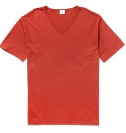 Sunspel V-neck Cotton-jersey T-shirt