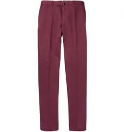 Slowear Incotex Slim-fit Linen And Cotton-blend Chinos