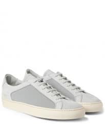 Common Projects Achilles Leather And Mesh Low Top Sneakers