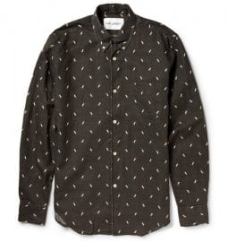Our Legacy Lightning-print Linen And Cotton-blend Shirt