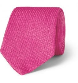 Turnbull & Asser Textured Woven-silk Tie