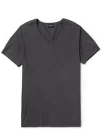 Hanro Cotton-blend V-neck T-shirt
