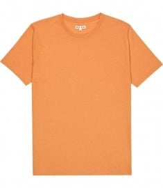 Reiss Bless Short Sleeve Basic Crew Neck Tshirt Orange