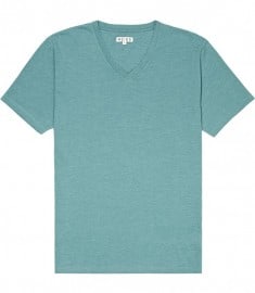 Reiss Dayton Short Sleeve Basic V-neck Tshirt Turquoise