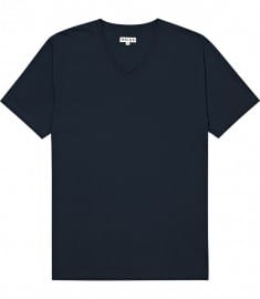 Reiss Dayton Short Sleeve Basic V-neck T-shirt Navy