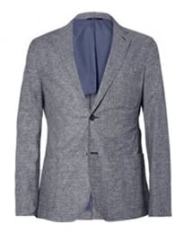 Raleigh Denim Slim-fit Unstructured Linen And Cotton-blend Blazer