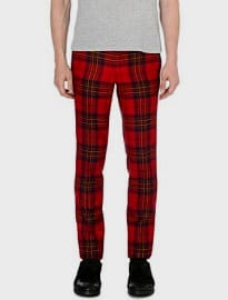 Comme Des Garcons Checked Slim-fit Trousers