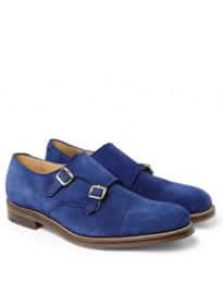 London Collections. Men Katie Eary X Grenson Suede Monk-strap Shoes