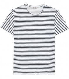 Reiss King Stripe Short Sleeve T-shirt Navy