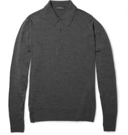 John Smedley Cotswold Merino Wool Polo Shirt