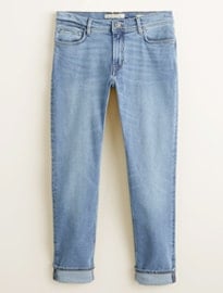 He By Mango Slim-fit Light Wash Jan Jeans