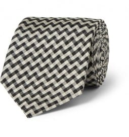 Marwood Patterned Woven-silk Tie