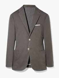 He By Mango Printed Interior Cotton Blazer