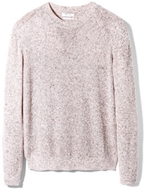 He By Mango Flecked Cotton Linen-blend Sweater