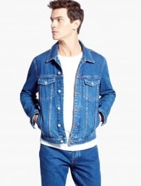 He By Mango Medium Wash Denim Jacket