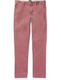 J.crew Broken In Slim-fit Brushed-cotton Chinos