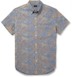 J.crew Printed Chambray Shirt