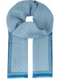 Paul Smith Accessories Double Face Polka Dot Print Silk Scarf