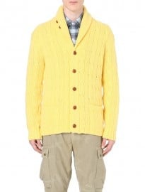Ralph Lauren Shawl-lapel Cable-knit Cardigan